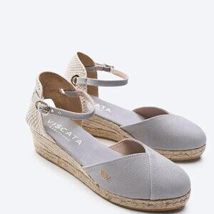 Viscata Pubol Canvas Espadrille Wedges size 7.5